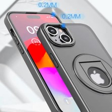 Najmaddin Ally Iphone 14 Plus Için Magsafe Uyumlu Yüzük Standlı Manyetik Silikon Kılıf- 5775 Diğer