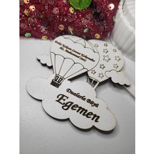 Ufuk Çizgisi Uçan Balon Bebek Hediyelik Mdf Magnet 20LI