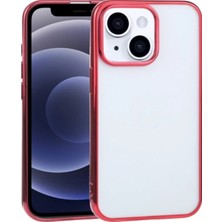 Najmaddin Iphone 13 6.1inç Lazer Kaplama Renkli Kenar Şeffaf Kılıf- 5775 Diğer
