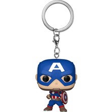 Funko Pop Anahtarlık : Marvel New Classic - Captain America