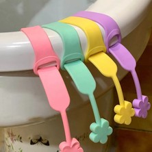 Runaway Silikon Klozet Kaldırma Aparatı 3 Adet Hijyenik Dekoratif Tüm Klozet Modellerine Uyumlu Kapak Tutucu