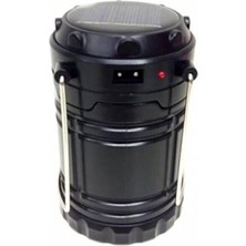 Solar Güneş Enerjili Işıldak Kamp Feneri USB Şarjlı Kamp Işıldağı