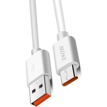 Zipax Realme C25 C25S C35 C53 C55 C61 C85 Xt Type-C 240W Hızlı Şarj Data Kablosu SUBZ-CL49-AC