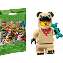 LEGO 71029 Minifigür Seri 21 5 - Pug Costume Guy Minifigür