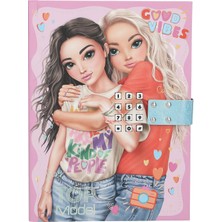 13231 Günlük, Sayı Kodlu ve Sesli Kitap, Pembe ve Mavi, Model Motifli ve 80 Çizgili ve Renkli Resimli Sayfa, Çok Renkli