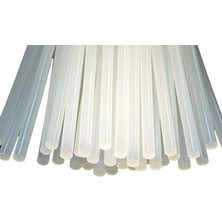 Pusat Şeffaf Sıcak Silikon Çubuğu Mum Silikon Ince 1 kg 30 cm ( Lisinya )