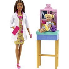 Barbie Bebek (30, 40) ile Barbie Çocuk Doktoru Oyun Seti, Kahverengi Saçlı, 3 Yaş ve Üzeri Için Gtn5