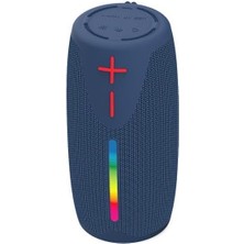 8W 2000 Mah Taşınabilir Bluetooth Hoparlör Mavi BTS-180