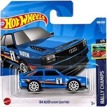 Hot Wheels - ´84 Audi Sport Quattro - Rally Champs 1/5 - HCX60 - Short Card - Michelin - Bilstein -
