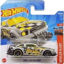Hot Wheels - 2005 Ford Mustang - Spoiler Alert 3/5 - HCV12 - Short Card - Gri - Mattel 2022