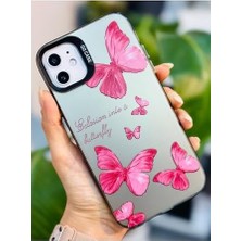 11 ile Uyumlu (12 Görünümlü) Köşeli Parmak Izi Bırakmaz Baskılı Metalik Electro Silikon Kılıf