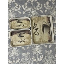 3 Lü Tepsi Seti - Çay Tepsileri - Sunum Tepsileri - Ikram Tepsileri