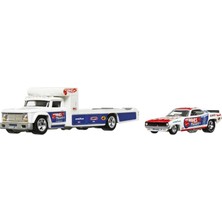 Hot Wheels Premium HCR40 Team Transport '72 Plymouth Cuda Fc/retro Rig (#46)