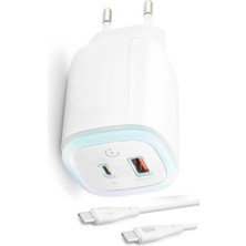 Zipax Honor 20 30 30 50 60 70 Lite 30 Pro Type-C 30W Çift Çıkışlı Dokunmatik LED Şarj Aleti SUBZ-SG100
