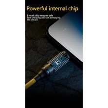 Lavin Store Type C To Type C 100W Hızlı Şarj 20GBPS Veri Transfer Hızı 8K60Hz Görüntü Aktarım Kablosu 2 Metre Yeşil Grn-02