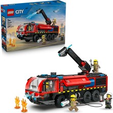 LEGO City Havaalanı Itfaiye Kamyonu 60499 – 7 Yaş ve Üzeri Çocuklar Için 4 Itfaiyeci Minifigürü ile