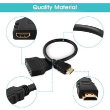 Lavin Store HDMI Çoklayıcı, Çoğaltıcı, HDMI Erkek-Hdmi Dişi x 2 Adaptör, Max Çözünürlük 2160P, 30 cm Kablo