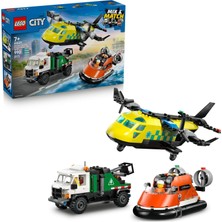 LEGO City Uçak, Servis Kamyonu ve Hoverkraft Karışımı 60505 – 7 Yaş Üzeri Çocuklar Için Servis Şoför
