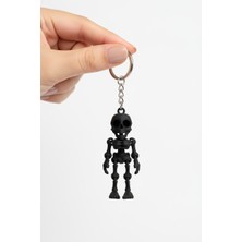 Pazarois Gülümseyen Iskelet Figürlü Hareketli Anahtarlık