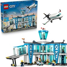 LEGO City Havaalanı ve Uçak 60502 – 8 Yaş ve Üzeri Erkek ve Kız Çocuklar Için 9 Minifigür Içeren Yar