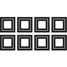 RMK5340SCS Galeri Çerçeveleri Soy ve Yapıştır Duvar Çıkartmaları