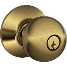 F51A Orb 609 Yörünge Düğmesi Anahtarlı Giriş Kilidi, Antik Pirinç