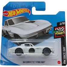 Hot Wheels - 64 Corvette Sting Ray - White (1/64) GTB88