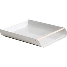 U Brands Metal Kağıt Tepsisi, Mektup Boyutu, Masaüstü Aksesuarı, Ark Koleksiyonu, Gri, 3548A02-06