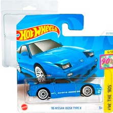 Hot Wheels - ´96 Nissan 180SX Tip x - Hw: The `90S 6/10 - HTB08 - Short Card - Mavi - Mattel 2024 –