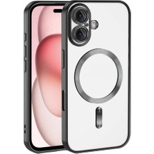 ile Uyumlu 16 Kılıf Kamera Korumalı M-Safe Şarj Özellikli Demre Kapak Siyah