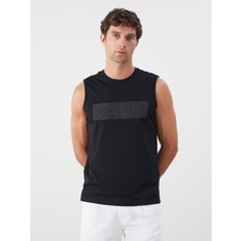 Lc Waikiki Yeni Sezon Bisiklet Yaka Baskılı Erkek Kolsuz Tişört