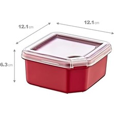 Q-Box Saklama Kabı 650 ml TRN-261 Carmen Kırmızı