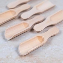 Uzun Ahşap Baharat Küreği Küçük 6 Adet