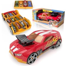 Hot Wheels New Car Storage 2'si 1 Arada Race N' Haul Free Wheel Car Storage Case With Retractable Ha