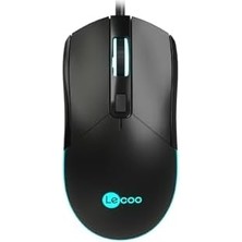 MS120 USB Kablolu 2400DPI 4 Tuşlu Rgb LED Aydınlatmalı Optik Gaming Optik Mouse Siyah