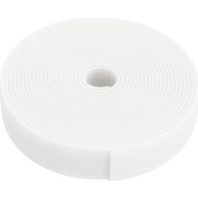 Cırt Cırt Sabitleyici Kablo Düzenleyici - 5 Metre x 1cm | Kolay Kullanım, Bahçe ve Ev Için Pratik Çözüm (Beyaz)