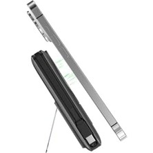 Magnetic Powerbank 5000MAH Kablosuz Hızlı Şarj LED Gösterge Ekran Magsafe Uyumlu 22.5W Pd Qc Taşınabilir Şarj Cihazı Standlı Kendinden Kablolu Type-C USB Power Bank Güç Kaynağı Fast Zümrüt Yeşil