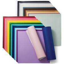 Removable - Sampler, 12X12 Sheets And Transfer Tapes, Create Long-Lasting Dıy Projects, Adhesive For Machines, (Pack Of 45 With 40+ Colors)