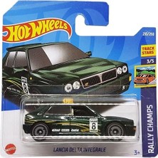 Hot Wheels - Lancia Delta Integrale - Rally Champs 3/5 - HCT88 - Kısa Kart - Eibach - Castrol - Spar