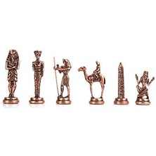 Büyük Boy Metal Mısır Satranç Taşı Antik