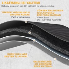 Körüklü Termal Termos Çanta, Çift Bölmeli, Genişleyebilen Soğuk Tutucu Yalıtımlı Beslenme Çantası, Soğutucu Buzluk Yemek Taşıma Çantası