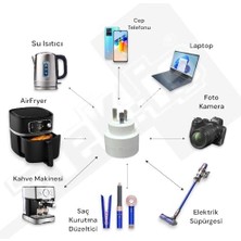 I Tipi Fiş Dönüştürücü – Çin Avustralya Yeni Zellanda Fişi Türk Prizine Çevirici Seyahat Adaptörü