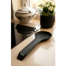 Frolde Home Paslanmaz Siyah Döküm Tezgah Üstü Kirli Kaşıklık