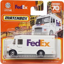 Hot Wheels Matchbox - Express Delivery - Mbx Metro 56/100 - HLD00 - Short Card - Fedex Transporter - Superfast