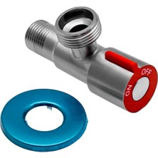 Inox Taharet Musluğu, Paslanmaz Çelik, Aynalı, On Off Düğmeli, Ara Musluk