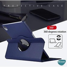 Tab P11 Pro 2.nesil Için Kılıf (ZAB50094TR) 360 Rotating Stand Deri [tab P11 Pro 2.nesil ile Uyumlu Kılıf - Kırmızı]