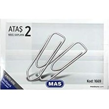 Multipack Ataş No:2 Nikel Kaplı 100 Adet 4 Paket