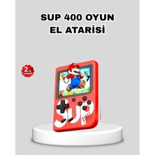 Pusat Sup Retro El Konsolu – 500 Oyun 2 Oyunculu 3 Inç Ekran Taşınabilir Şarjlı Atari