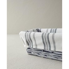 Coastal Hasır Ekmek Sepeti Gri