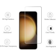 Galaxy S23 Plus Ekran Koruyucu, Galaxy S23 Plus Modellerine Uyumlu Temperli Ekran Koruyucu Cam Hd Kalite Görüntü Darbe Dayanıklı Ekran Koruyucu Cam
